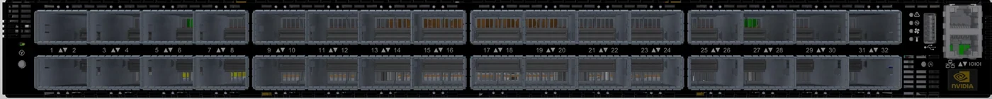 Product photograph: NVIDIA Quantum-2 QM9700 InfiniBand Switch